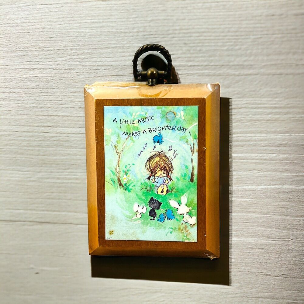 Vtg AMERICAN GREETINGS URCHINS A Little Music PLAQUE Wall Hang Decor Collect